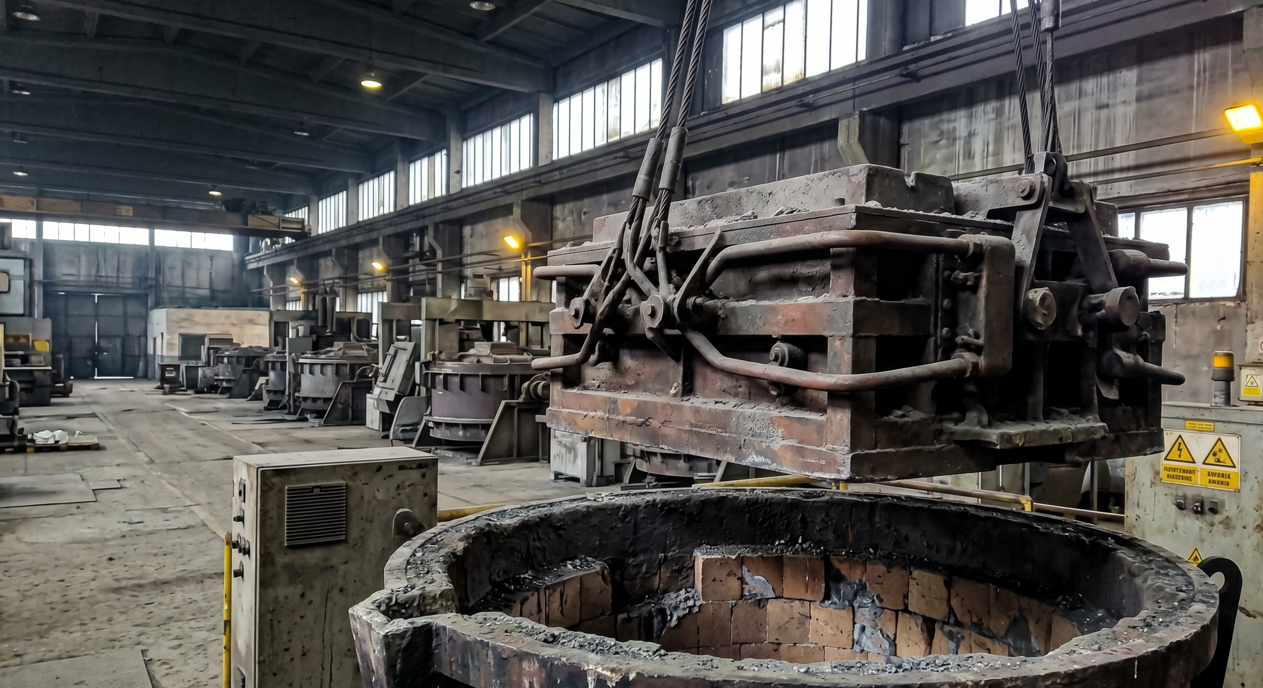 Unieruchomiona wylewnia mosiądzu. Konflikty wpływają na rynek metali kolorowych, w tym na cenę mosiądzu.