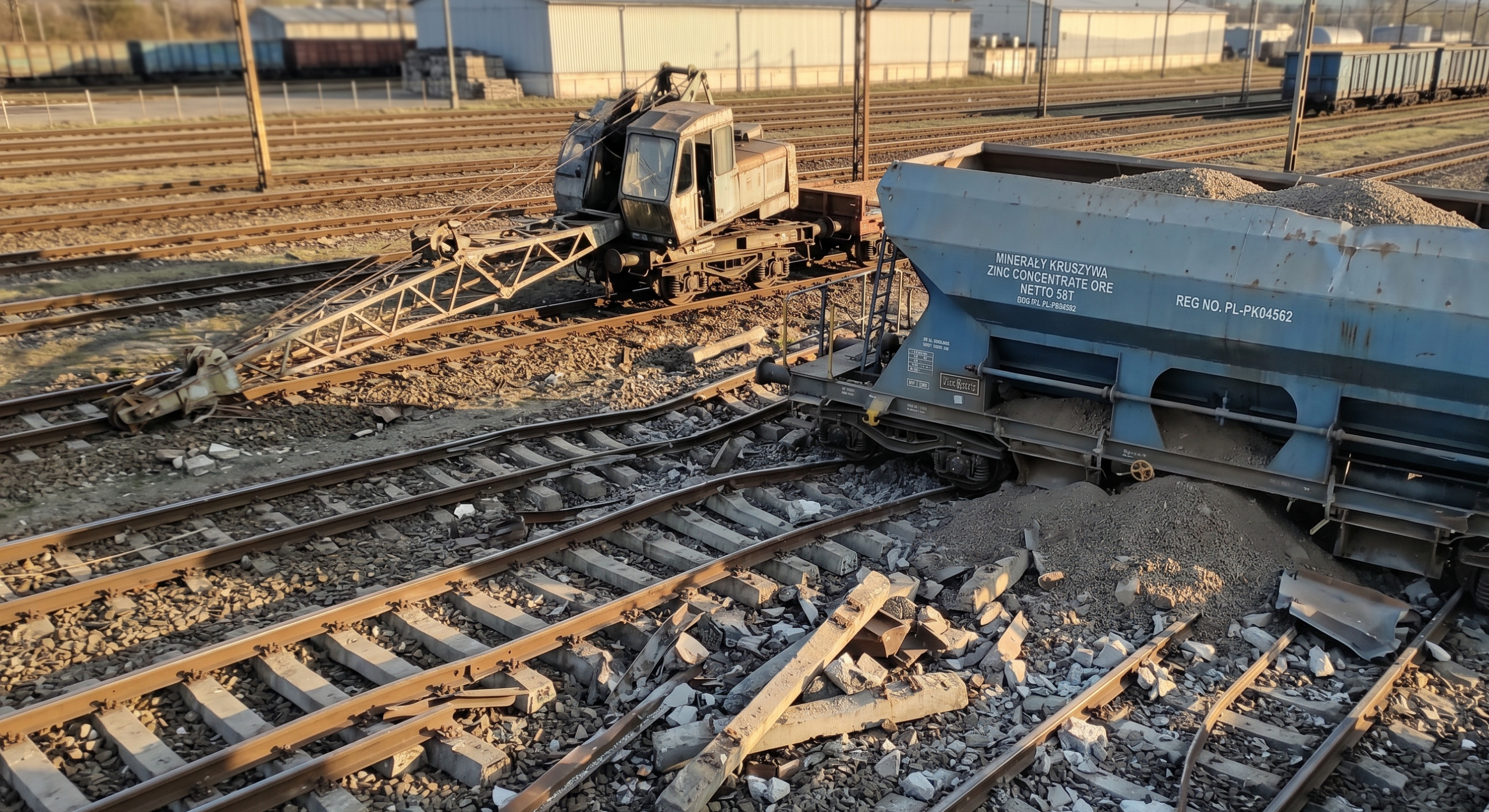 Zablokowana trasa kolejowa. Zastoje w  transporcie windują cenę mosiądzu.